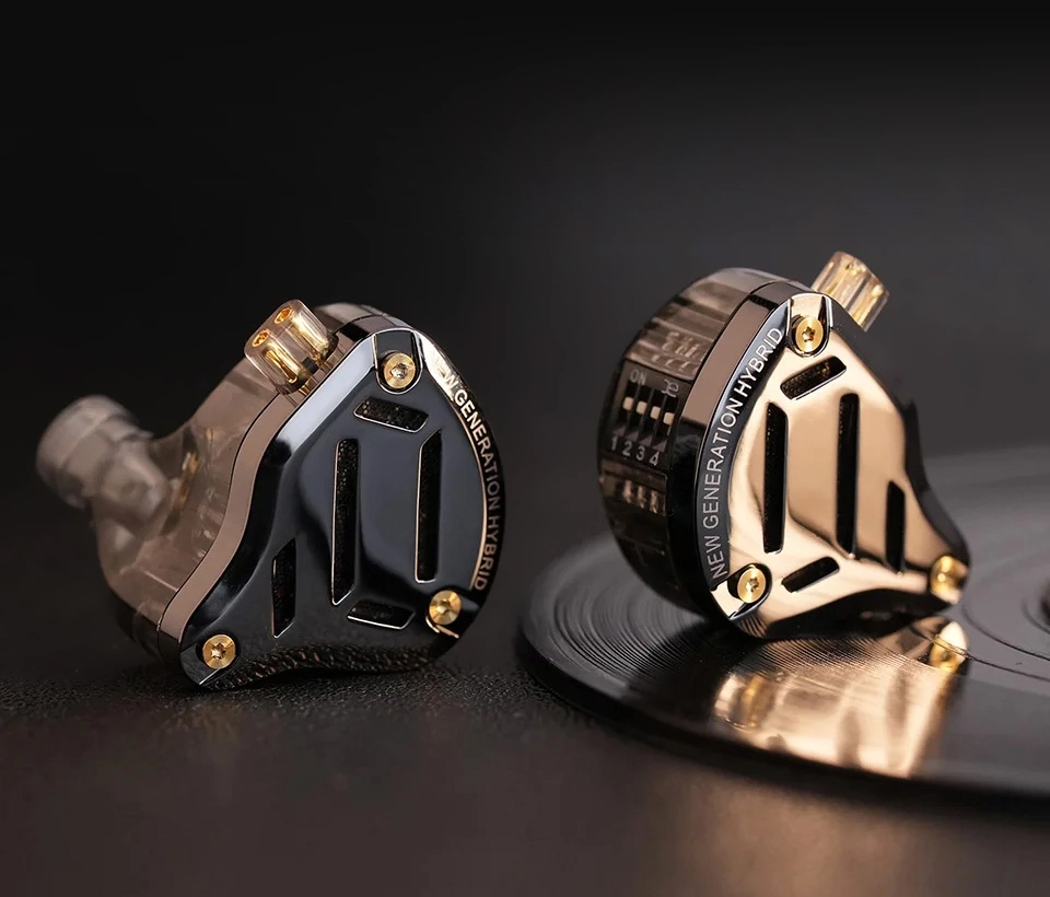 Вакуумні навушники KZ ZS10 Pro 2 гібридні з 10 драйверами та регулюванням звуку